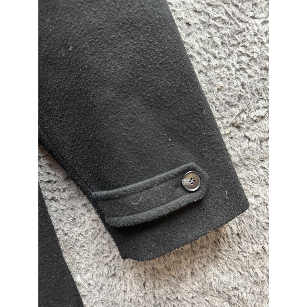 The Frankie Shop Double-Breasted Belted Trench Coat Black Womens Size L/XL - Picture 6 of 16